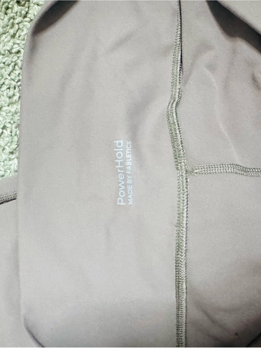 Fabletics PowerHold Leggings in Mauve Taupe